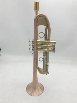 Trompete de cobre de fósforo Bb B Latão Liso Pintado a Ouro Requintado Instrumento Musical Durável com Bocal Luvas Strap Case - Image 2