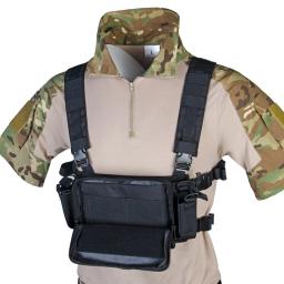 Colete tático peitoral tipo armadura para rifle, acessório para airsoft, caça crx, arma 5.56 - Image 4