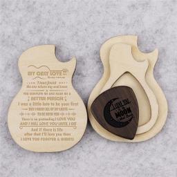 Caixa De Picaretas De Guitarra De Madeira Personalizada, Presente Personalizado, Porta-palheta, Itens Graváveis, Drop Shipping, Dia Dos Namorados, Q0089, 2020 - Image 1