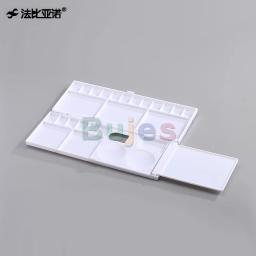 Fbyn 24 grades de plástico original da china, caixa de mistura de aquarela dobrável, suporte de pigmento, paleta de mistura de cores com suprimentos - Image 2