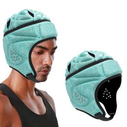 Futebol Rugby Acolchoado Capacete Goleiro Cabeça Macia Guarda Anti-colisão Cap Esponja Lycra Hóquei Patinação De Rolo Chapelaria - Image 4