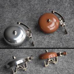 Britânico Retro Bike Bell, Liga de Alumínio Tampa, Prata, Dourado, Cor Chocolate, Bicicleta Vintage Crisp Toques, fácil de instalar, durável - Image 5