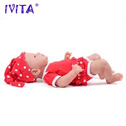 Ivita 14 polegada 1.65kg corpo inteiro silicone bebe reborn boneca macio realista bebê diy brinquedos em branco realista menina bonecas do bebê para crianças - Image 2