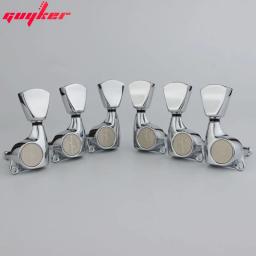Guyker-Cabeças de máquina de guitarra para guitarra elétrica, selado afinação chave Pegs, Tuners trapézio botão definido para LP SG, 3R3L, 1:21 - Image 5