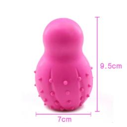 Cães mastigar brinquedos bolas de borracha forma cão interativo molar dentes brinquedo limpo mordida resistente filhote de cachorro brinquedo de limpeza escova de dentes para animais de estimação fornecimento - Image 5