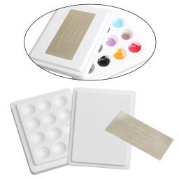 Paleta de Tinta Aquarela com Tampa, Guache Cerâmico, Colorir, Lavável, 12 Poço - Image 2