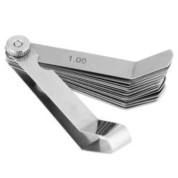 Medidor de espessura, régua de aço inoxidável curvada, ferramenta de inspeção de soldagem, ângulo reto de 90 graus, 0.05-1.00mm - Image 1
