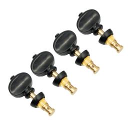 Pinos de ajuste de ukulele, cabeças de máquina, afinador, chaves, peças de guitarra, fricção preta - Image 1