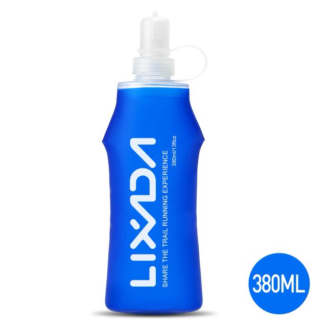 Garrafa de Hidração Lixada BPA Free Dobrável em TPU Macio para Atividades ao Ar Livre, Corrida, Caminhada e Ciclismo