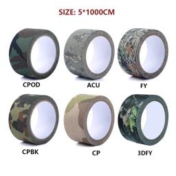 Tecido camuflagem tático, fita auto-adesiva para rifle, acessórios de decoração arma, camo, impermeável, diy - Image 6