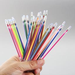 Caneta Gel Recargas, Glitter, Colorir, Desenho, Pintura, Artesanato, Marcador, Escritório, Material Escolar, 2, 24, 36, 48 Cores - Image 5