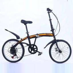 Bicicleta dobrável portátil para homens e mulheres, ciclismo leve, adultos, crianças, estudantes, estudantes, 20 polegadas, freio a disco de 7 velocidades - Image 6