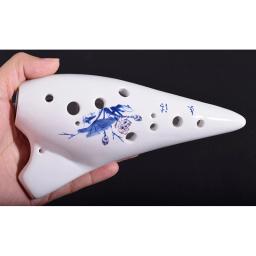 Instrumento musical clássico cerâmica ocarina 12 buracos forno-fogo cerâmica alto c lenda de zelda ocarina flauta - Image 5