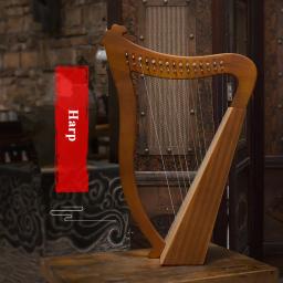 Jlm-harpa 15 ou 19 cordas, instrumento musical, portátil, pequeno, lira, fácil de aprender - Image 1