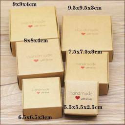 Caixa multifuncional de papel Kraft, papelão, marmoreio, artesanal, diy, presente, caixa de doces, festa de Natal, decoração do casamento, 10pcs - Image 6