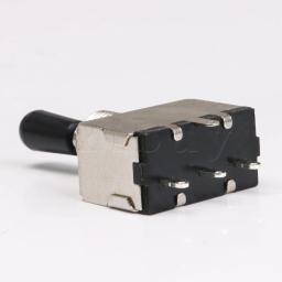 Yibuy terminal de parafuso de guitarra de 3 posições momentâneo, alça preta - Image 5