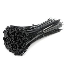 100 pces largura 2mm 3mm 2*100mm 3*200mm branco preto auto-travamento plástico cabo de náilon laços fio fecho de correr - Image 1