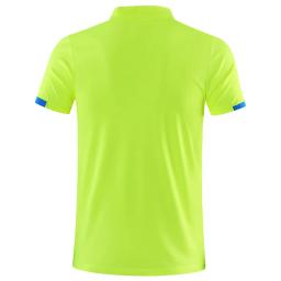 Polo esportivo personalizável com logotipo da empresa, bordado e design pessoal, fibra respirável e de secagem rápida masculino e feminino, 100% fibra - Image 2