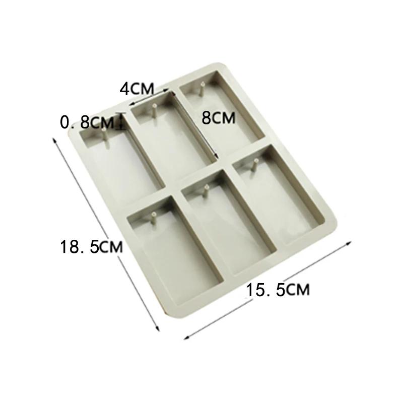 Diy silicone soja velas aroma cera comprimidos molde artesanal flores secas aroma comprimidos de cera 6 furos molde de silicone para fazer sabão - Image 1