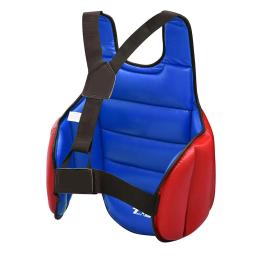 Vermelho karate guarda peito colete de boxe mma kickboxing corpo protetor de volta artes marciais taekwondo equipamentos muay thai armaduras dos homens crianças - Image 2