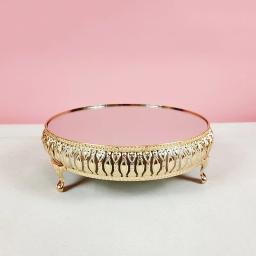 Decoração De Suporte De Bolo De Casamento De Metal, Bandeja De Espelho, Carrinho De Cupcake, Decoração De Festa - Image 3