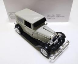 Carro de brinquedo vintage em liga metálica, modelo clássico colecionável do papelão fundido e retrô com caixa original para decoração, 1/32 - Image 2