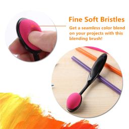 Pincéis de mistura para desenho, pintura, aplicação de maquiagem macia para tinta artesanal à base de água, estêncil de carimbo diy, scrapbooking, 3 tamanhos - Image 4