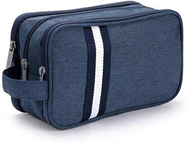 Bolsa de Higiene Pessoal Impermeável para Viagens: Kit Completo para Maquiagem e Barbear com Compartimentos Organizados para Homens e Mulheres