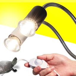 Lâmpadas de aquecimento para répteis uva + uvb 3.0. tartarugas e jabutis, termômetro e higrômetro, com encaixe - Image 2