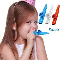 1-10PCS Metal Kazoo Portátil Boca Flauta Instrumento de Sopros Kazoo para Crianças Crianças Iniciantes Amantes Da Música Presente - Image 2