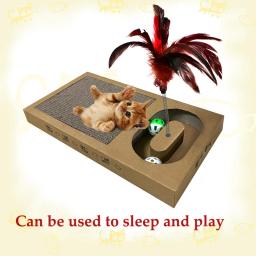 Arranhador para gatos, sofá de papel ondulado, para animais de estimação, placa para moer, moer, boneco para gatos, gatinhos, brinquedo engraçado - Image 2