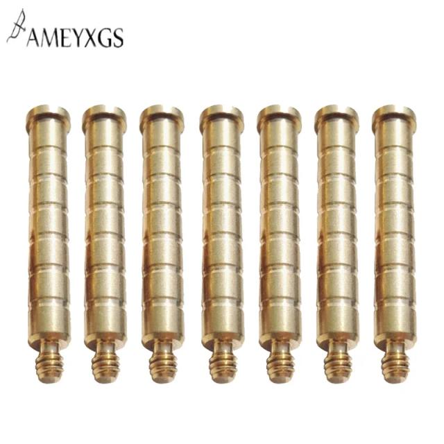 Flecha de Bronze com 6/12 Peças para Arco - 100 Grãos, Ponto de Parafuso e Acessórios de Caça ao Ar Livre