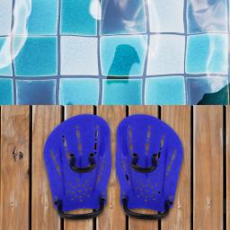 Profissional de natação mão pás fin resistente à água paddle webbed mergulho luvas ajustáveis para o treinamento aquático atualizar - Image 5