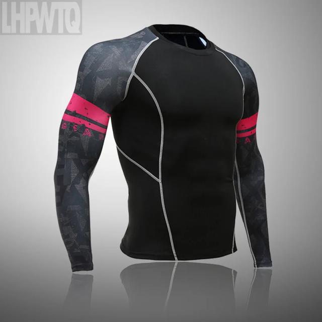 Rashguard Masculino Compressão Térmica para Esportes - Conjunto de Fitness Ideal para Jogging e Atividades Físicas
