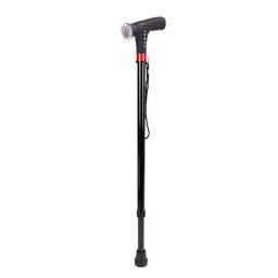 Bastão dobrável ajustável com alarme, Rádio de luz LED, Pólos de caminhada T-Handle, Bengala para idosos, Muleta personalizada - Image 6