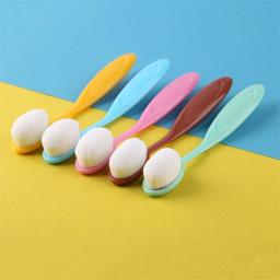 10 pçs/set pincéis de mistura alças ergonômicas usadas para colorir fazer cartão escovação pintura artesanato cores diferentes pequenas ferramentas - Image 3