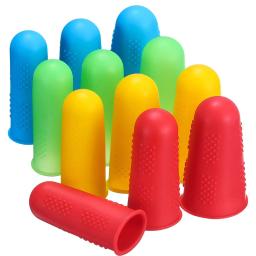 Multifuncional dedal de silicone para bordado bordado, Finger Protector, Sleeve Cover Caps, Ferramentas de costura, 3 pcs, 5pcs - Image 5