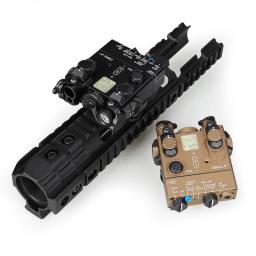 Espingarda com laser de ponto vermelho, mira escotiva com laser de feixe duplo, tática, com laser dbal e peq, com mira de arma para airsoft, com luzes infravermelhas - Image 2
