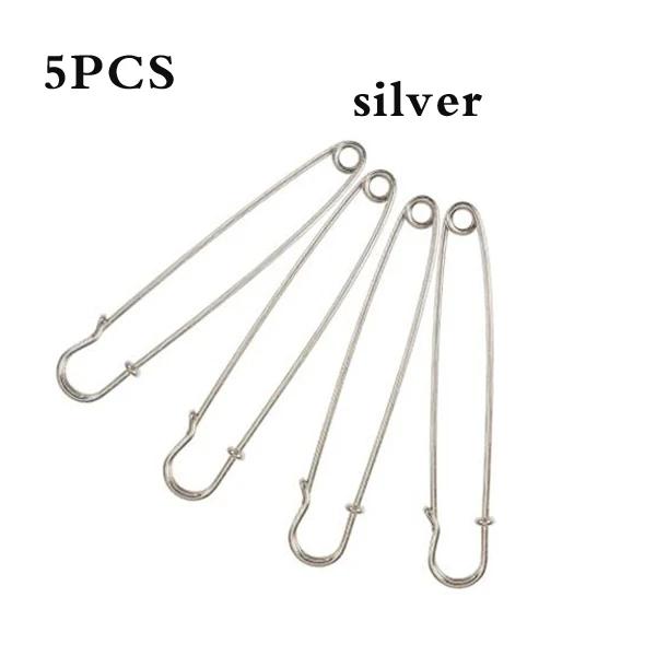 Conjunto de 15 Alfinetes de Segurança de Metal para Vestuário e Artesanato, Ideais para Fixação de Joias e Costura - Inclui 5 Broches Resistentes