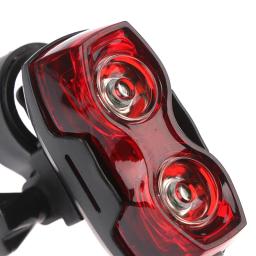 Impermeável bicicleta cauda luz, ciclismo lanterna, aviso de segurança, piscando luzes traseiras, lâmpada, 2 LED, 3 modo, 1pc - Image 3