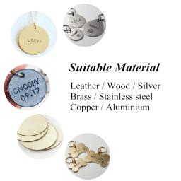 Ferramenta de estampagem de metal com logo personalizado, faça você mesmo, artesanato, joia, couro, madeira, cobre, perfuração, ferramentas 6mm, tamanho, escultura - Image 3