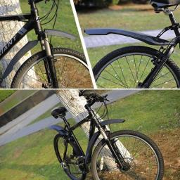 Jletoli para-lama de bicicleta mtb, para-choque com luz de led, montagem rápida, asas para bicicleta frontal/traseira - Image 6