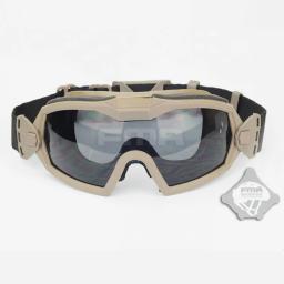 Óculos de proteção dos olhos da proteção dos olhos da segurança do paintball tático da airsoft da versão atualizada do ventilador do regulador de LPG01BK12-2R da fma - Image 3