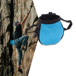 Saco de giz com cinto e bolso com zíper para escalada, saco multicolorido para fitness, academia, levantamento de peso, caça, bouldering, magnésia - Image 1