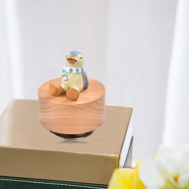 Caixa de Música Rotativa DIY: Decoração Charmosa para Escritório e Casa, Ideal para Presentes em Festivais