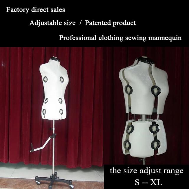 Manequim de costura ajustável para design de moda, venda direta da fábrica na China com os mais recentes modelos de alfaiataria.