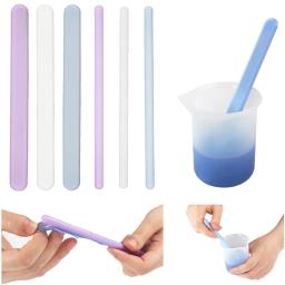 Silicone Agitando Stick Resina Epóxi, Copos Descartáveis, Colheres, Luva, Alicates, Pinças, Ferramentas para Fazer Jóias, Acessórios DIY - Image 3