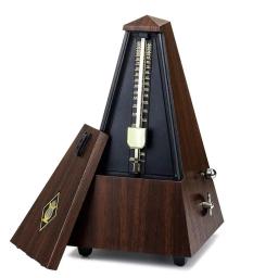 Antigo mecânico metrônomo teca madeira estilo vintage cor de madeira música temporizador para guitarra piano violino cítara instrumento musical - Image 2