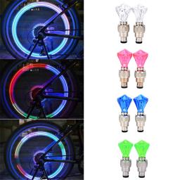 Luzes de bicicleta válvula lgiht, válvula para pneu, roda, formato de diamante, luz de led, mtb, acessórios para ciclismo - Image 2