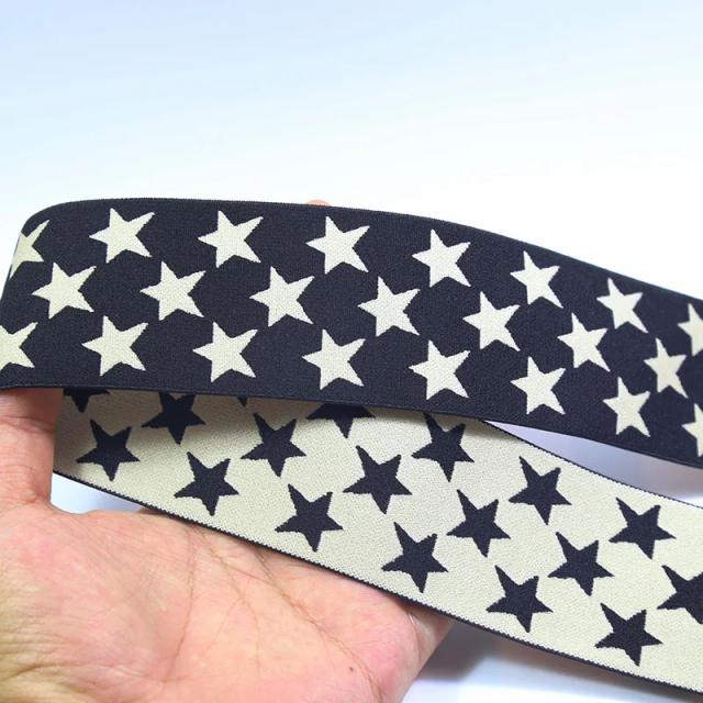 Faixa Elástica de 50mm para Roupas - Fita DIY Ideal para Acessórios de Costura e Ajustes Personalizados